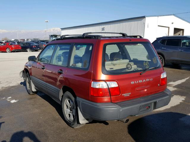 JF1SF63501H735037 - 2001 SUBARU FORESTER L BURGUNDY photo 3