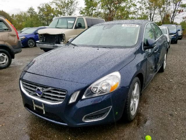 YV1612FS4D2234366 - 2013 VOLVO S60 T5 BLUE photo 2