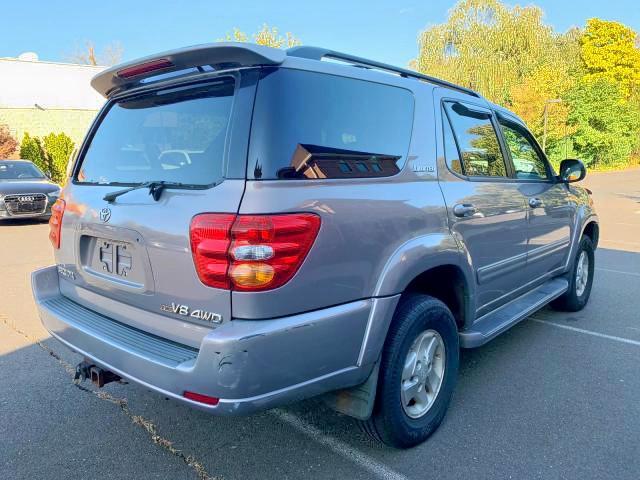 5TDBT48A02S080372 - 2002 TOYOTA SEQUOIA LI SILVER photo 4