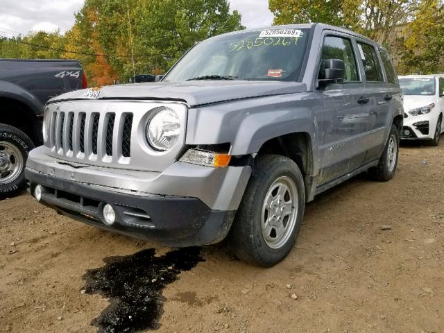 1C4NJPBA6HD132931 - 2017 JEEP PATRIOT SP SILVER photo 2