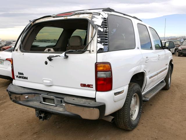 1GKEK13T01R169965 - 2001 GMC YUKON WHITE photo 4