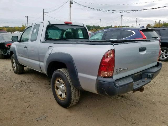 5TEUX42N37Z407768 - 2007 TOYOTA TACOMA ACC SILVER photo 3
