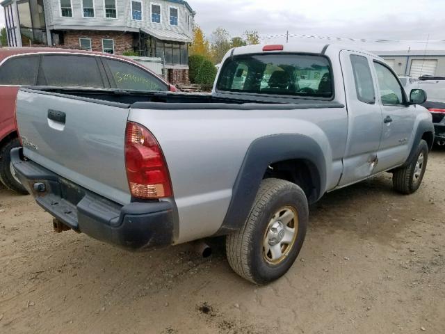 5TEUX42N37Z407768 - 2007 TOYOTA TACOMA ACC SILVER photo 4