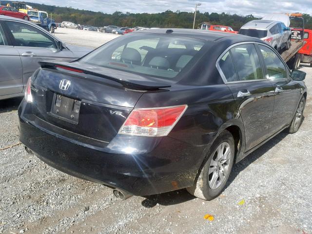 5KBCP36819B501812 - 2009 HONDA ACCORD EXL BLACK photo 4