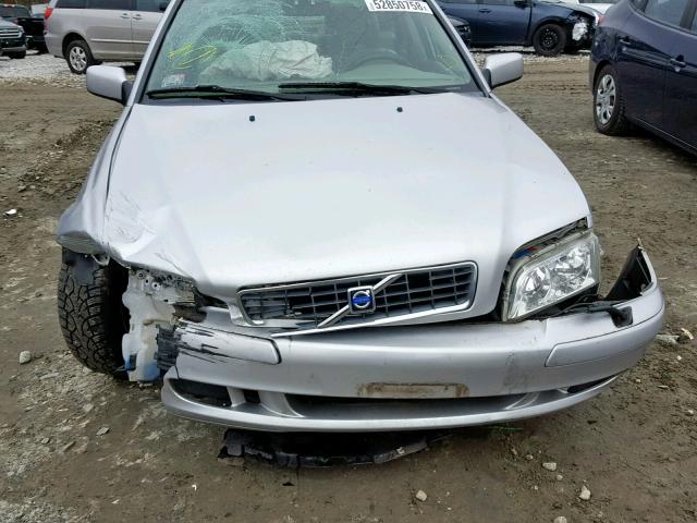 YV1VS27554F087128 - 2004 VOLVO S40 1.9T SILVER photo 7