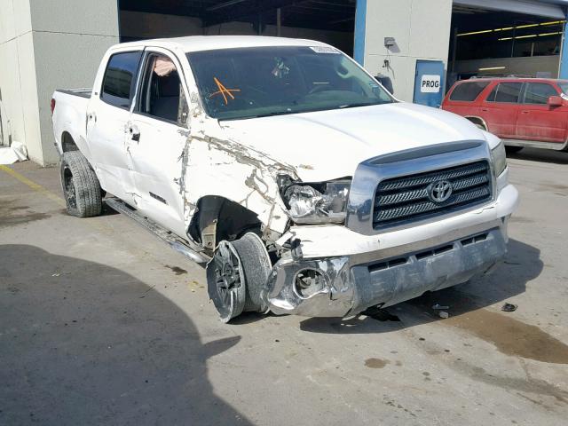 5TBET54117S452598 - 2007 TOYOTA TUNDRA CRE WHITE photo 1