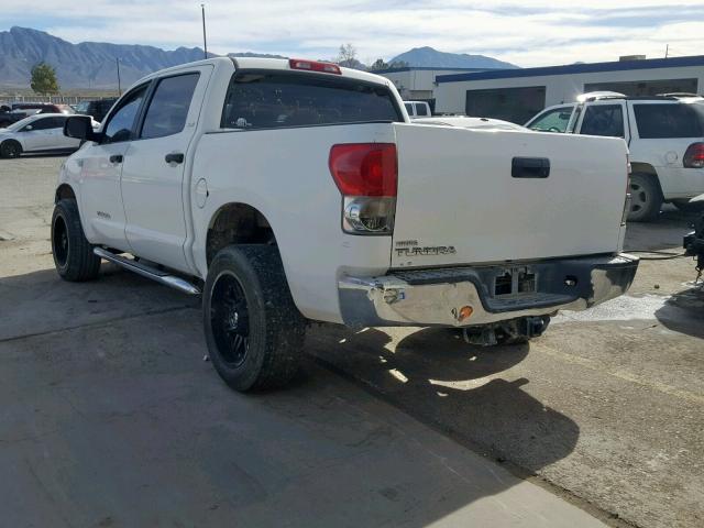 5TBET54117S452598 - 2007 TOYOTA TUNDRA CRE WHITE photo 3