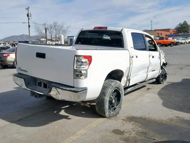 5TBET54117S452598 - 2007 TOYOTA TUNDRA CRE WHITE photo 4