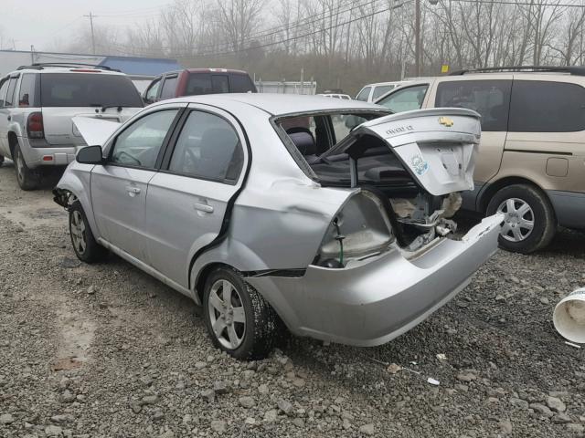 KL1TD5DE1BB163520 - 2011 CHEVROLET AVEO LS SILVER photo 3
