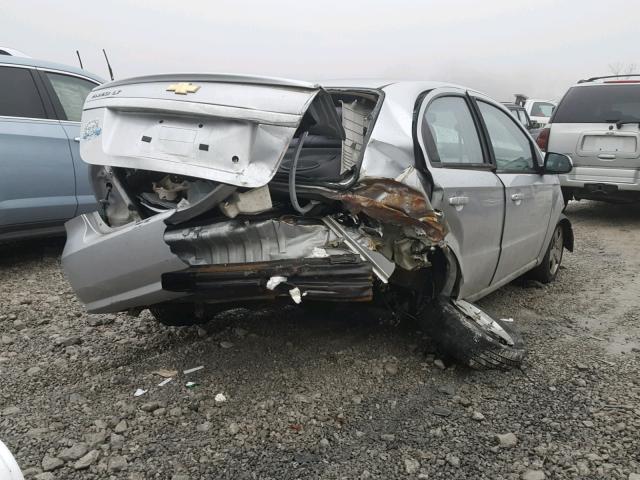 KL1TD5DE1BB163520 - 2011 CHEVROLET AVEO LS SILVER photo 4
