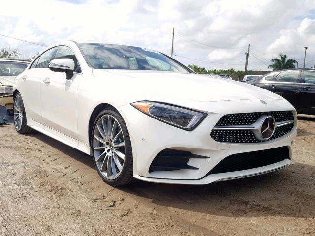 WDD2J5JB9KA027655 - 2019 MERCEDES-BENZ CLS 450 WHITE photo 1