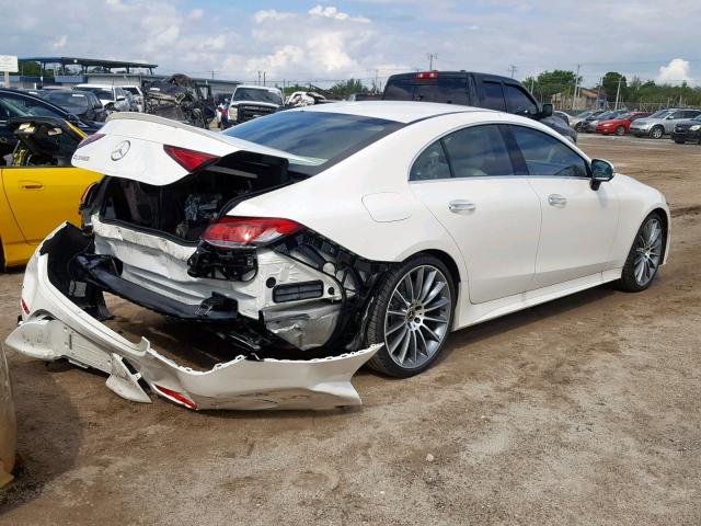 WDD2J5JB9KA027655 - 2019 MERCEDES-BENZ CLS 450 WHITE photo 4