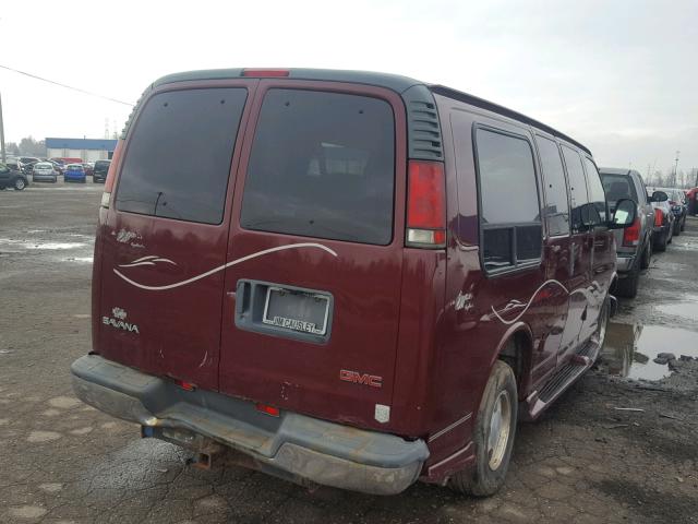 1GDFG15RX11224161 - 2001 GMC SAVANA RV RED photo 4