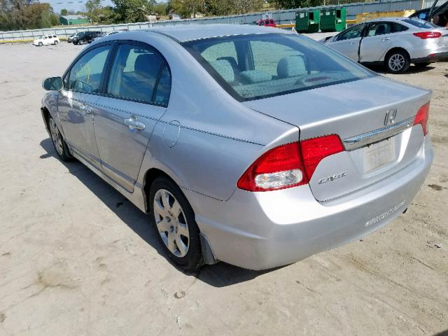 1HGFA16549L023441 - 2009 HONDA CIVIC LX SILVER photo 3