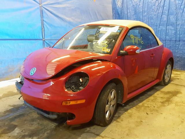 3VWRG31YX7M414528 - 2007 VOLKSWAGEN NEW BEETLE 红色 照片 2