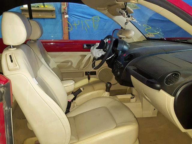 3VWRG31YX7M414528 - 2007 VOLKSWAGEN NEW BEETLE 红色 照片 5