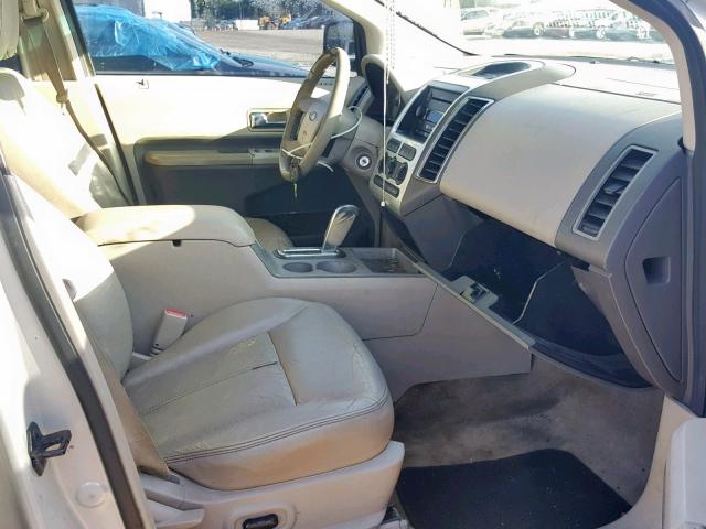 2FMDK38C37BB50667 - 2007 FORD EDGE SEL BEIGE photo 5