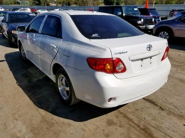 JTDBL40E999048348 - 2009 TOYOTA COROLLA BA WHITE photo 3