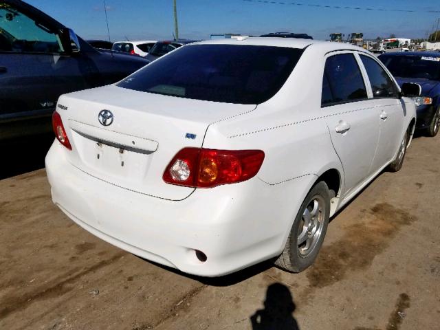 JTDBL40E999048348 - 2009 TOYOTA COROLLA BA WHITE photo 4