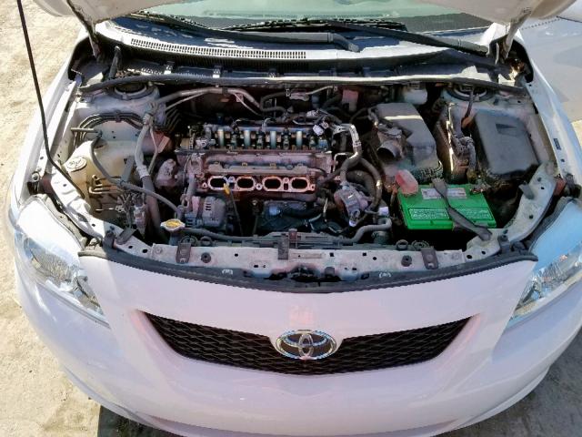 JTDBL40E999048348 - 2009 TOYOTA COROLLA BA WHITE photo 7