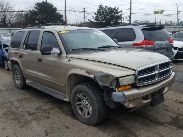 1D4HS58N03F530306 - 2003 DODGE DURANGO SL TAN photo 1