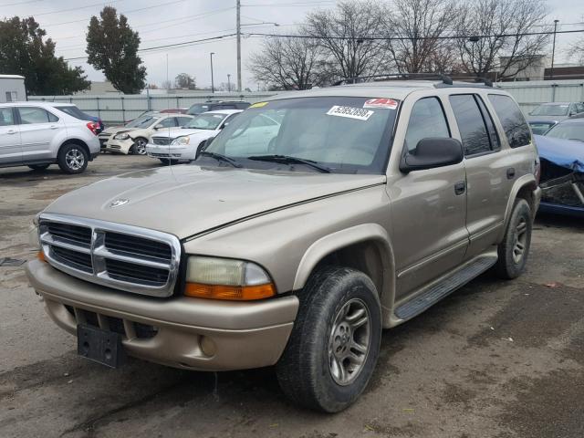 1D4HS58N03F530306 - 2003 DODGE DURANGO SL TAN photo 2