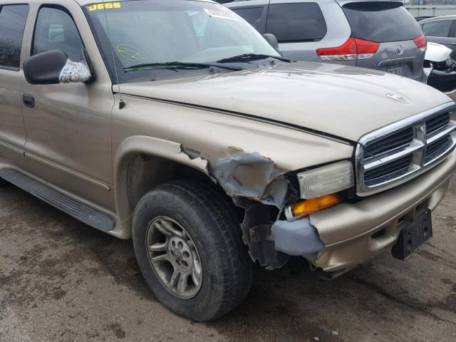 1D4HS58N03F530306 - 2003 DODGE DURANGO SL TAN photo 9