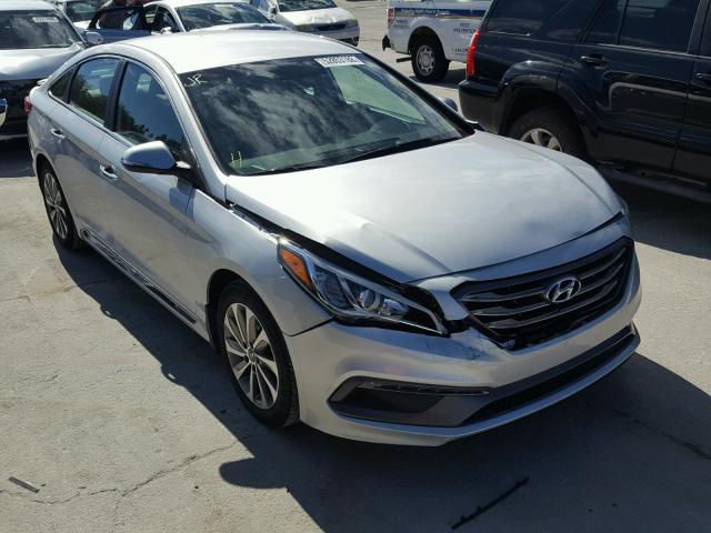 5NPE34AF0FH139287 - 2015 HYUNDAI SONATA SPO SILVER photo 1