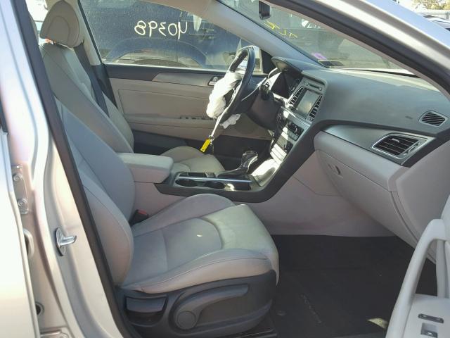 5NPE34AF0FH139287 - 2015 HYUNDAI SONATA SPO SILVER photo 5