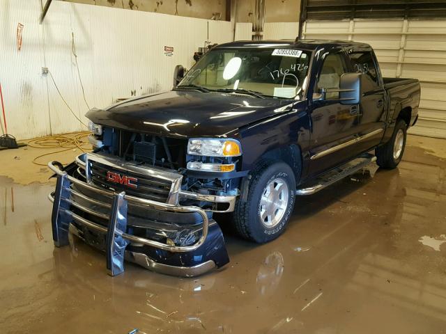 2GTEK13T061176426 - 2006 GMC NEW SIERRA BLUE photo 2