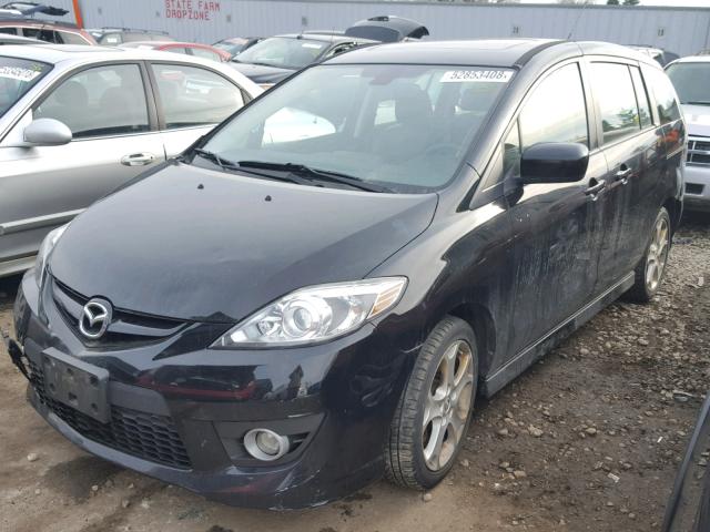 JM1CR2W35A0376873 - 2010 MAZDA 5 BLACK photo 2