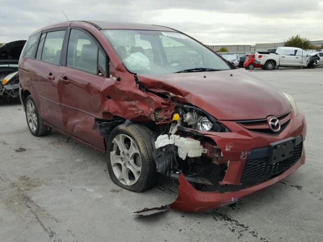 JM1CR29L580308630 - 2008 MAZDA 5 RED photo 1