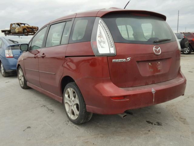 JM1CR29L580308630 - 2008 MAZDA 5 RED photo 3