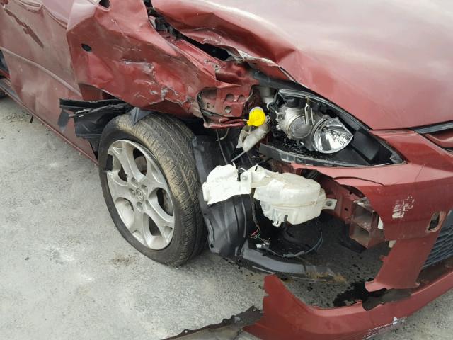 JM1CR29L580308630 - 2008 MAZDA 5 RED photo 9