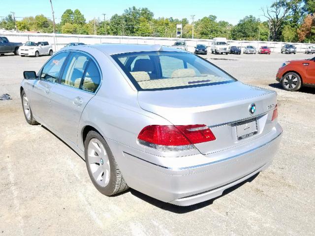 WBAHL83566DT04688 - 2006 BMW 750 I SILVER photo 3