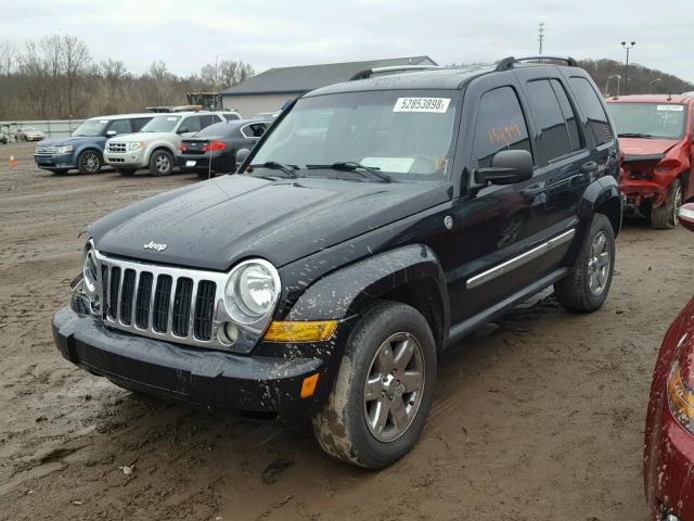 1J4GL58K15W726313 - 2005 JEEP LIBERTY LI BLACK photo 2