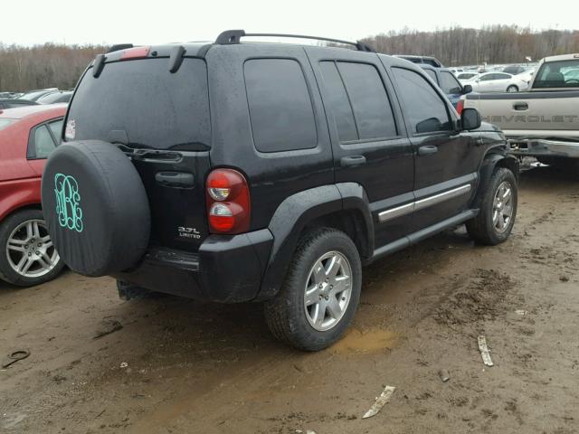 1J4GL58K15W726313 - 2005 JEEP LIBERTY LI BLACK photo 4