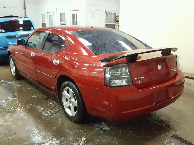 2B3KA33V49H584721 - 2009 DODGE CHARGER SX RED photo 3