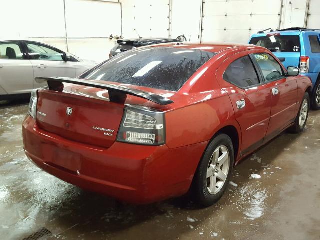 2B3KA33V49H584721 - 2009 DODGE CHARGER SX RED photo 4