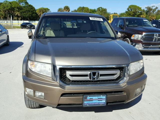 5FPYK165X9B102577 - 2009 HONDA RIDGELINE TAN photo 9