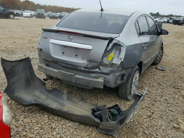 3N1AB6AP0BL607103 - 2011 NISSAN SENTRA 2.0 GRAY photo 4