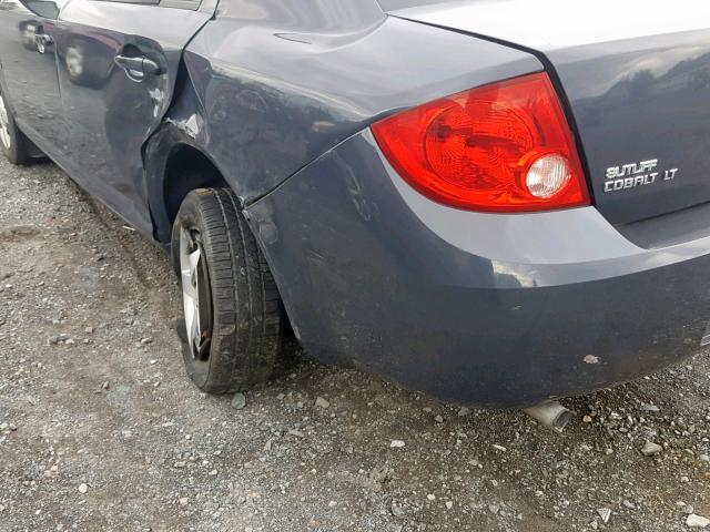 1G1AL58F987229905 - 2008 CHEVROLET COBALT LT CHARCOAL photo 10