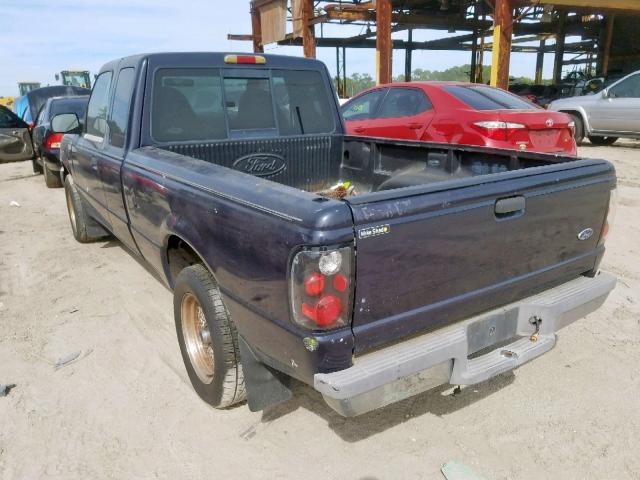 1FTYR44E32PA26835 - 2002 FORD RANGER SUP BLUE photo 3