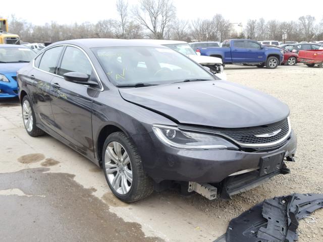 1C3CCCAB9FN552778 - 2015 CHRYSLER 200 LIMITE GRAY photo 1