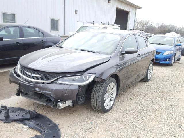 1C3CCCAB9FN552778 - 2015 CHRYSLER 200 LIMITE GRAY photo 2