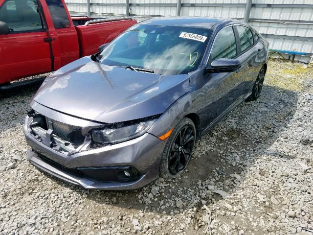 19XFC2F85KE029949 - 2019 HONDA CIVIC SPOR GRAY photo 2