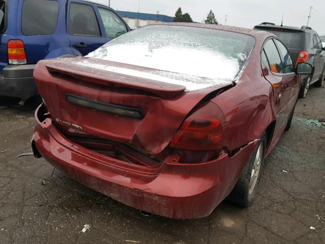 2G2WP552581127473 - 2008 PONTIAC GRAND PRIX Բորդո լուսանկար 4