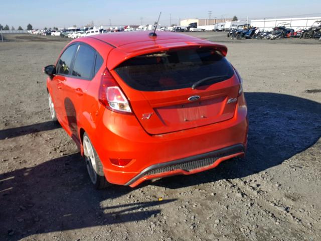 3FADP4GX1EM190862 - 2014 FORD FIESTA ST RED photo 3