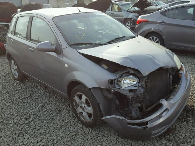 KL1TG66666B530808 - 2006 CHEVROLET AVEO LT GRAY photo 1