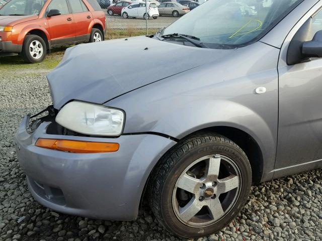 KL1TG66666B530808 - 2006 CHEVROLET AVEO LT GRAY photo 10